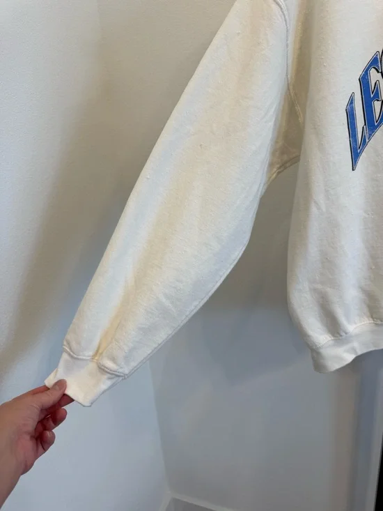 NWT Anthropologie Les Citrons Graphic Crewneck Sweatshirt Medium Vacay Coastal - Picture 4 of 9